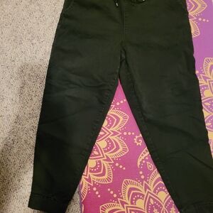Skinny girl Black Jean jogging Pants Size Large